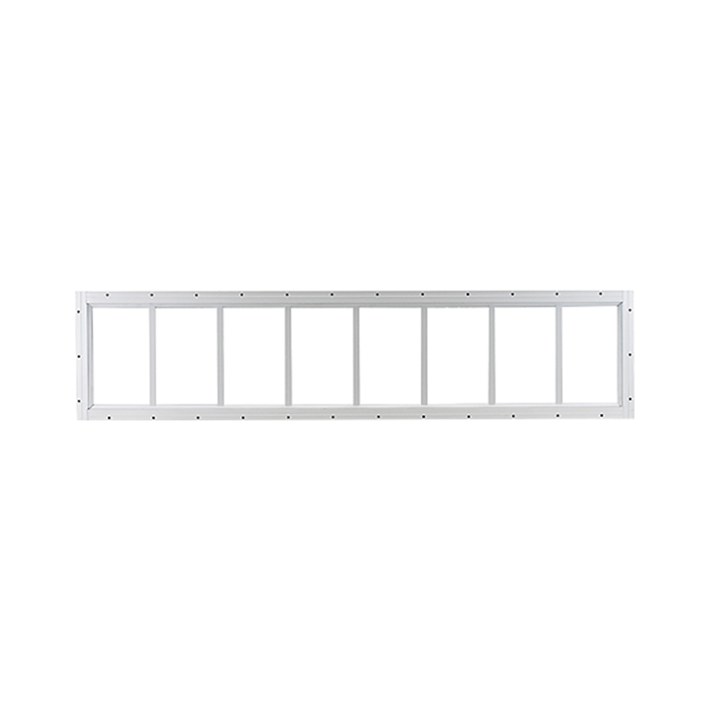 Fixed 10" x 48" Transom Window with Tempered Glass White Flush