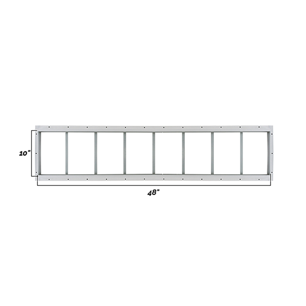 Fixed 10" x 48" Transom Window with Tempered Glass Dimensions