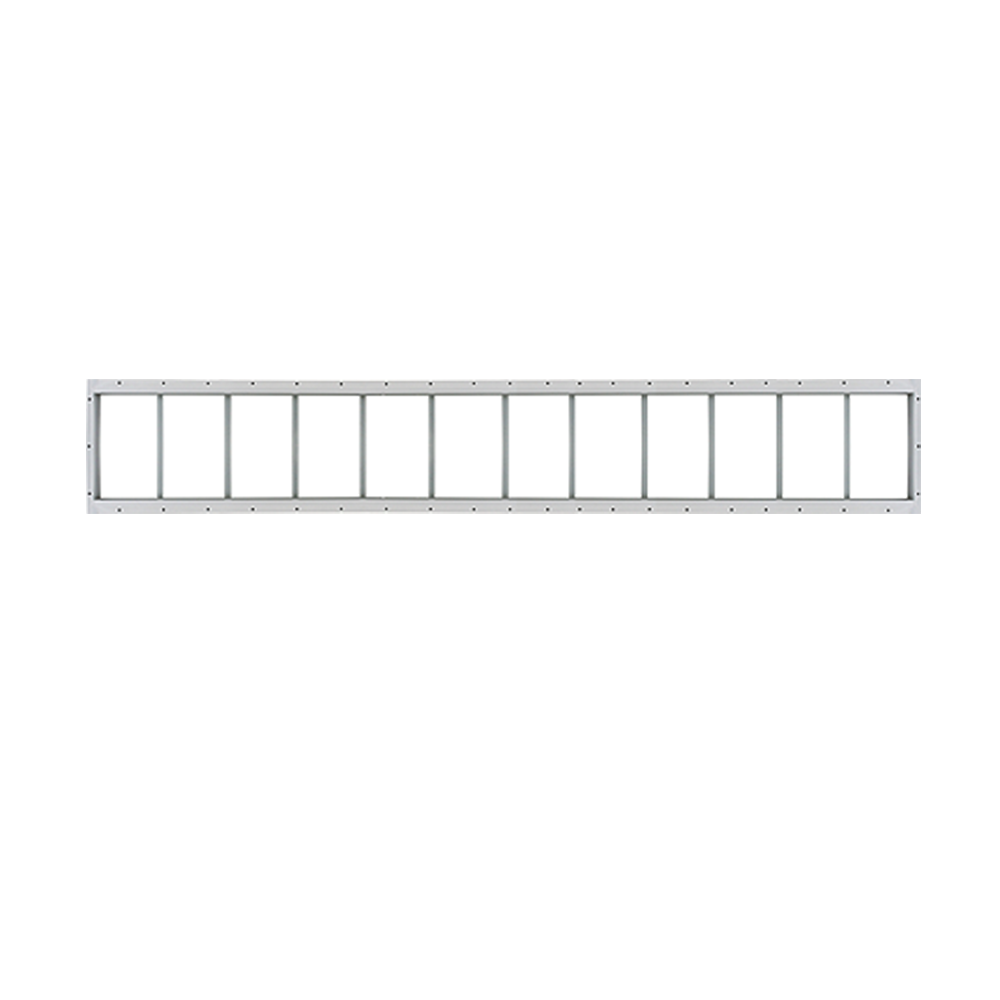 Fixed 10" x 72" Transom Window with Tempered Glass White Flush Back
