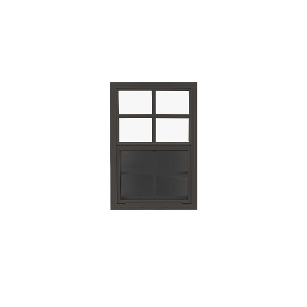 Vertical Slider 12" x 18" Window with Tempered Glass Black Flush