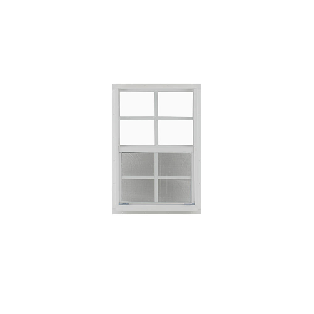 Vertical Slider 12" x 18" Window with Tempered Glass White Flush Back