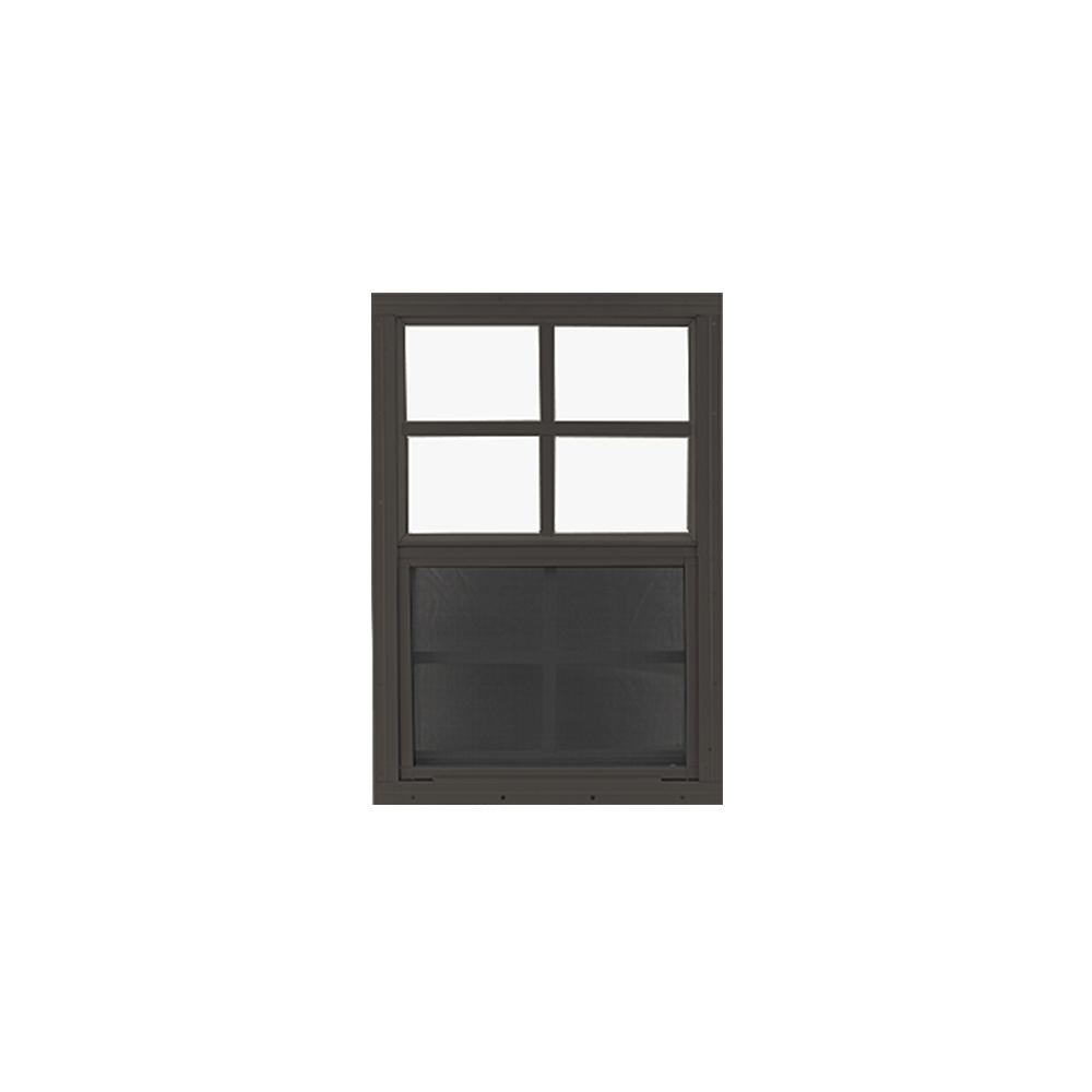 Vertical Slider 14" x 21" Window with Tempered Glass Black Flush