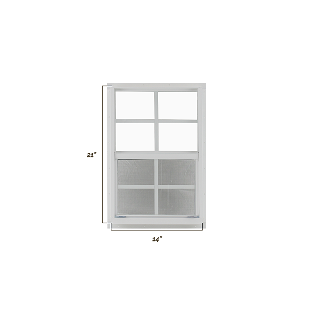Vertical Slider 14" x 21" Window with Tempered Glass Dimensions