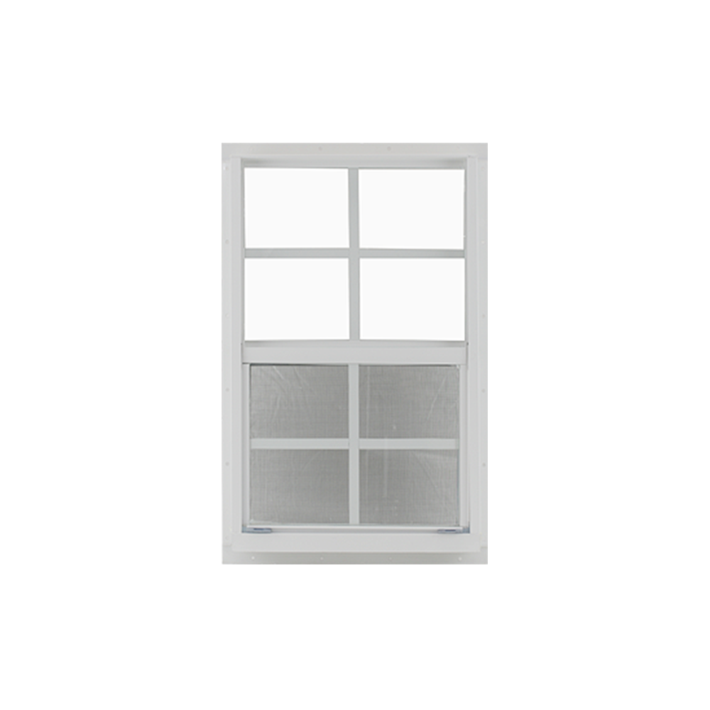Vertical Slider 14 x 27 Window with Tempered Glass White Flush Back