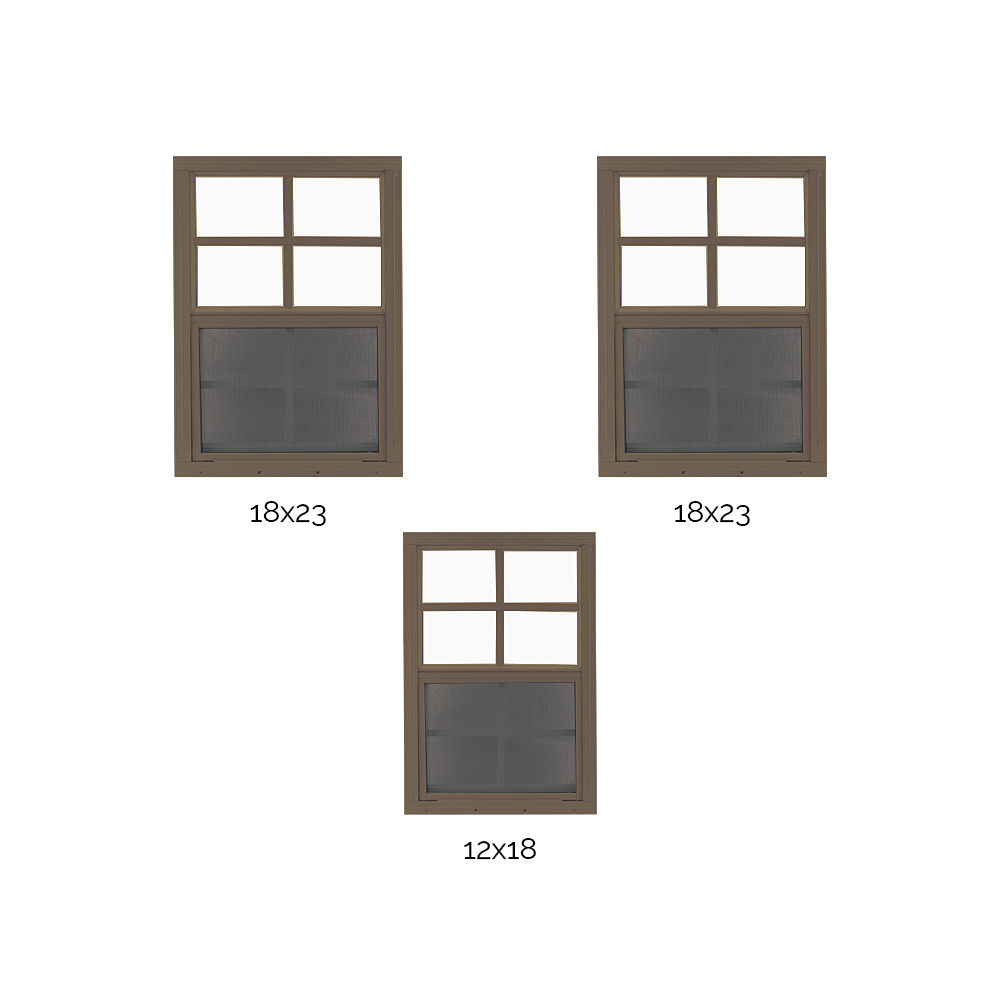 Third Coast Craftsman Chicken Coop Plan Windows - Shed Windows and More, Inc.