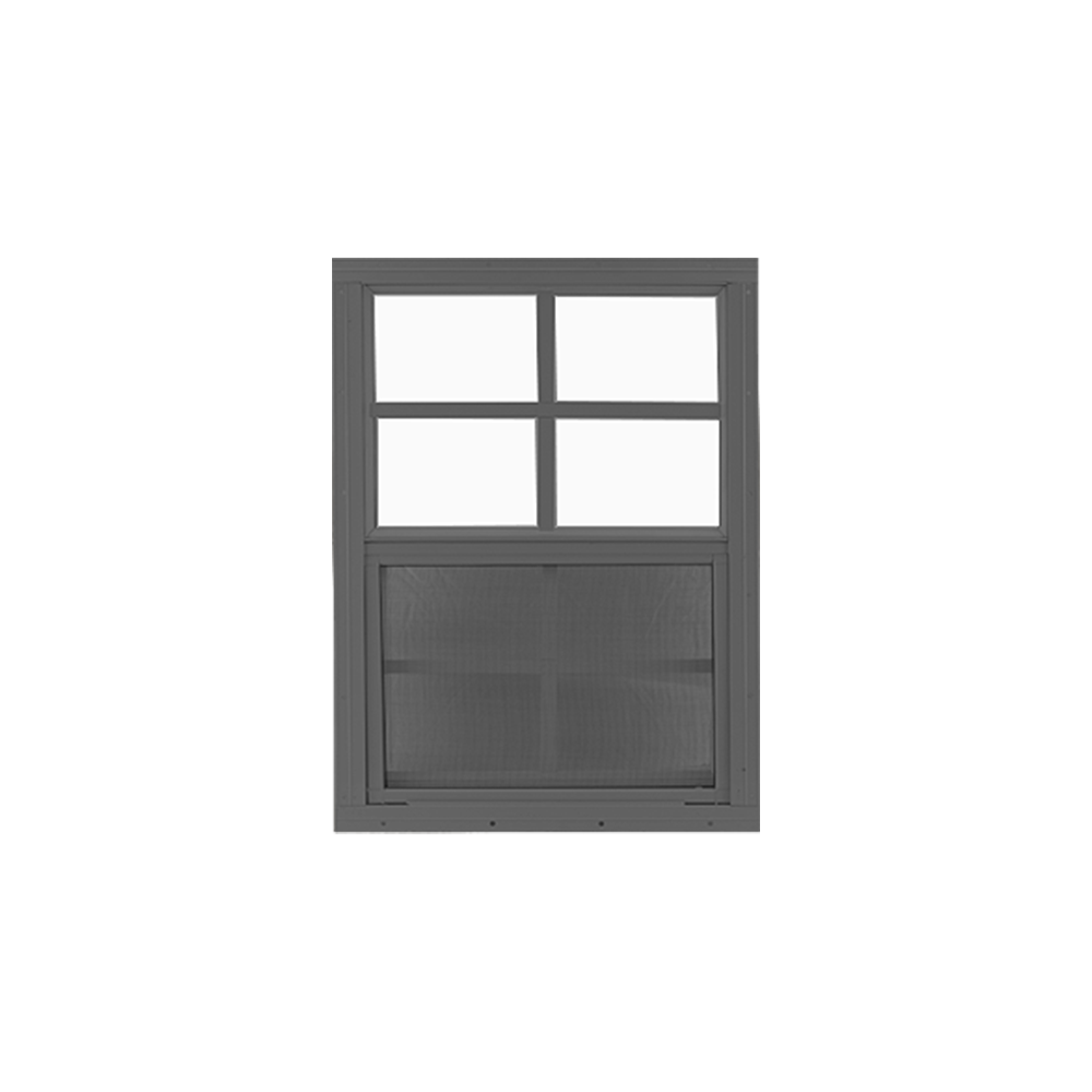 Vertical Slider 18" x 23" Window with Tempered Glass Black Flush