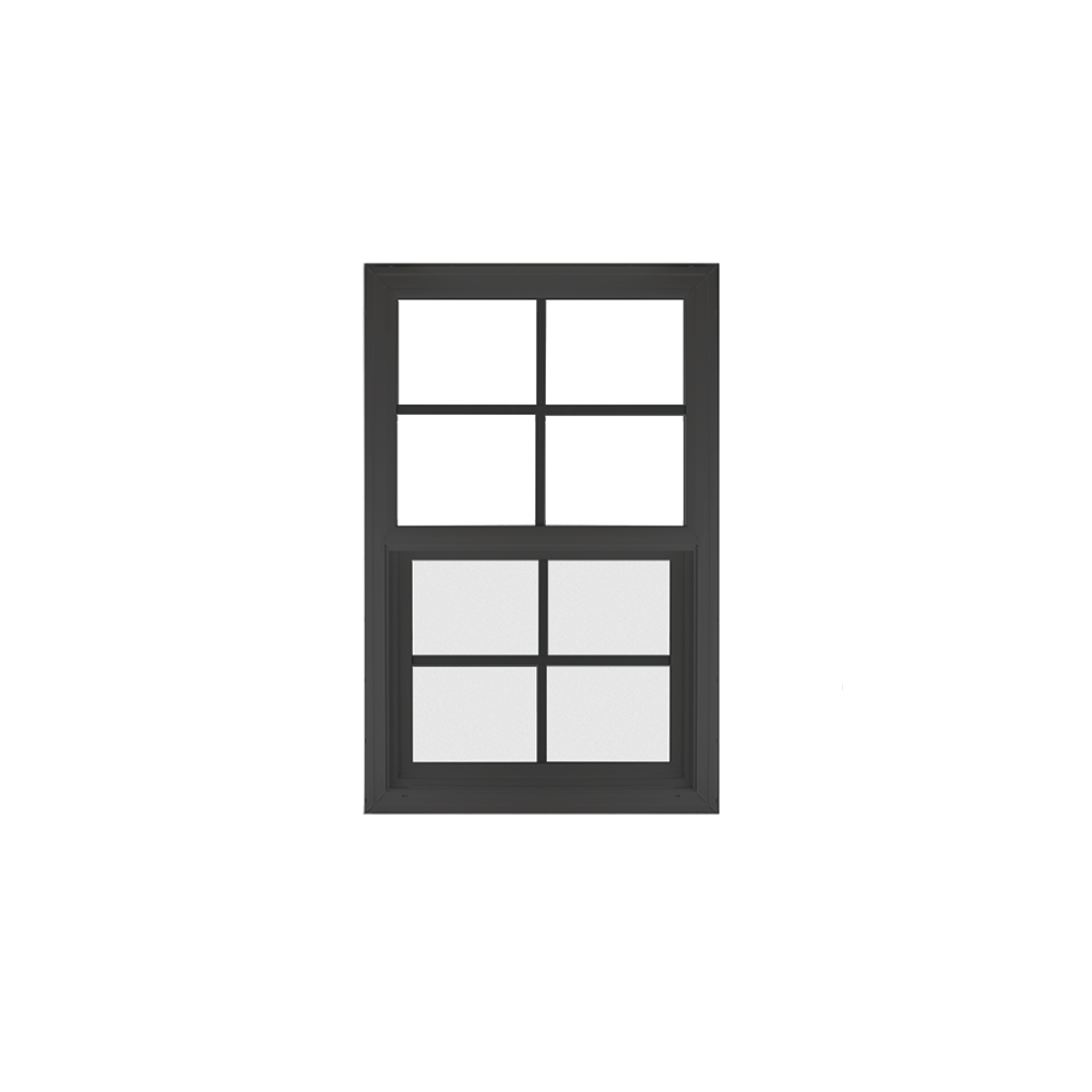 Vertical Window 18" x 36" Double Pane Standard Glass Clear Black