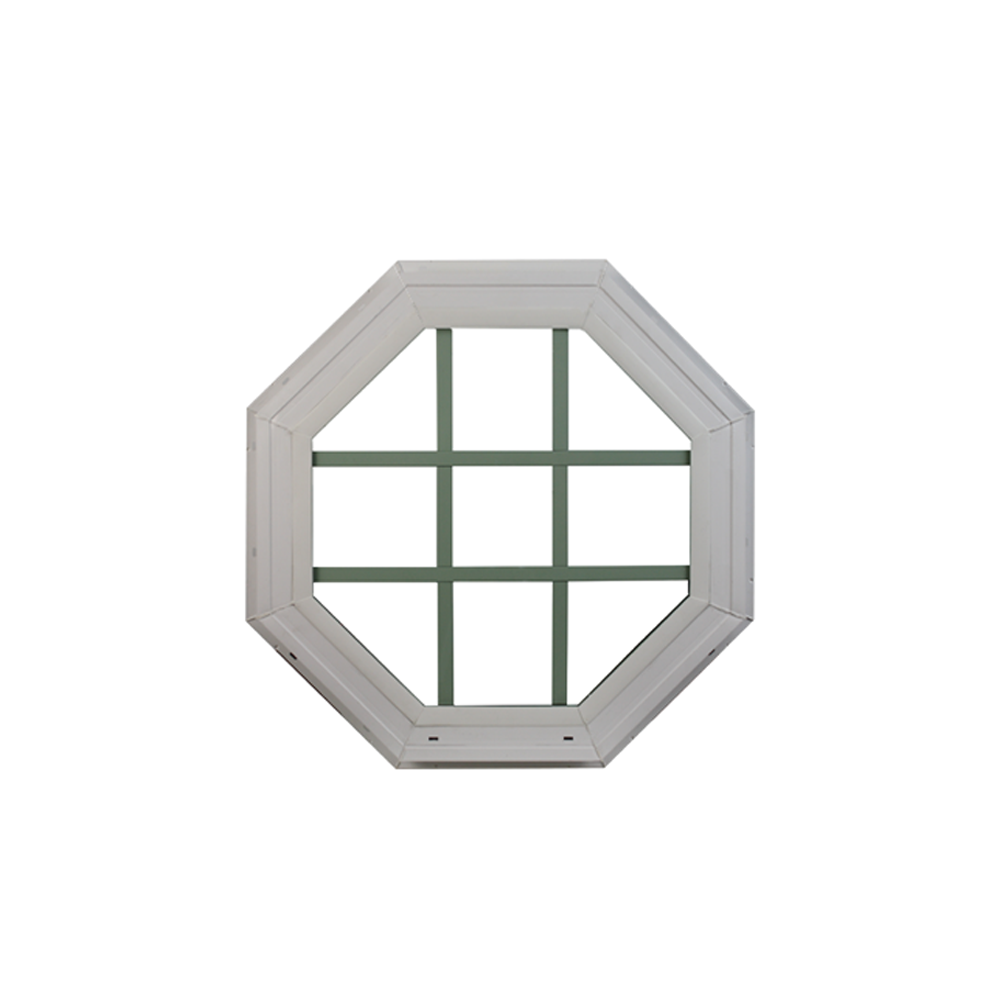 Octagon Window 20" x 20" Double Pane Standard Glass Clear Front