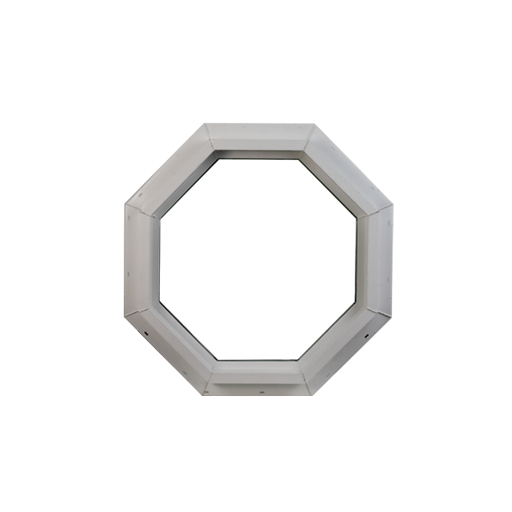Octagon Window 22" x 22" Double Pane Standard Glass Clear Back No Grid