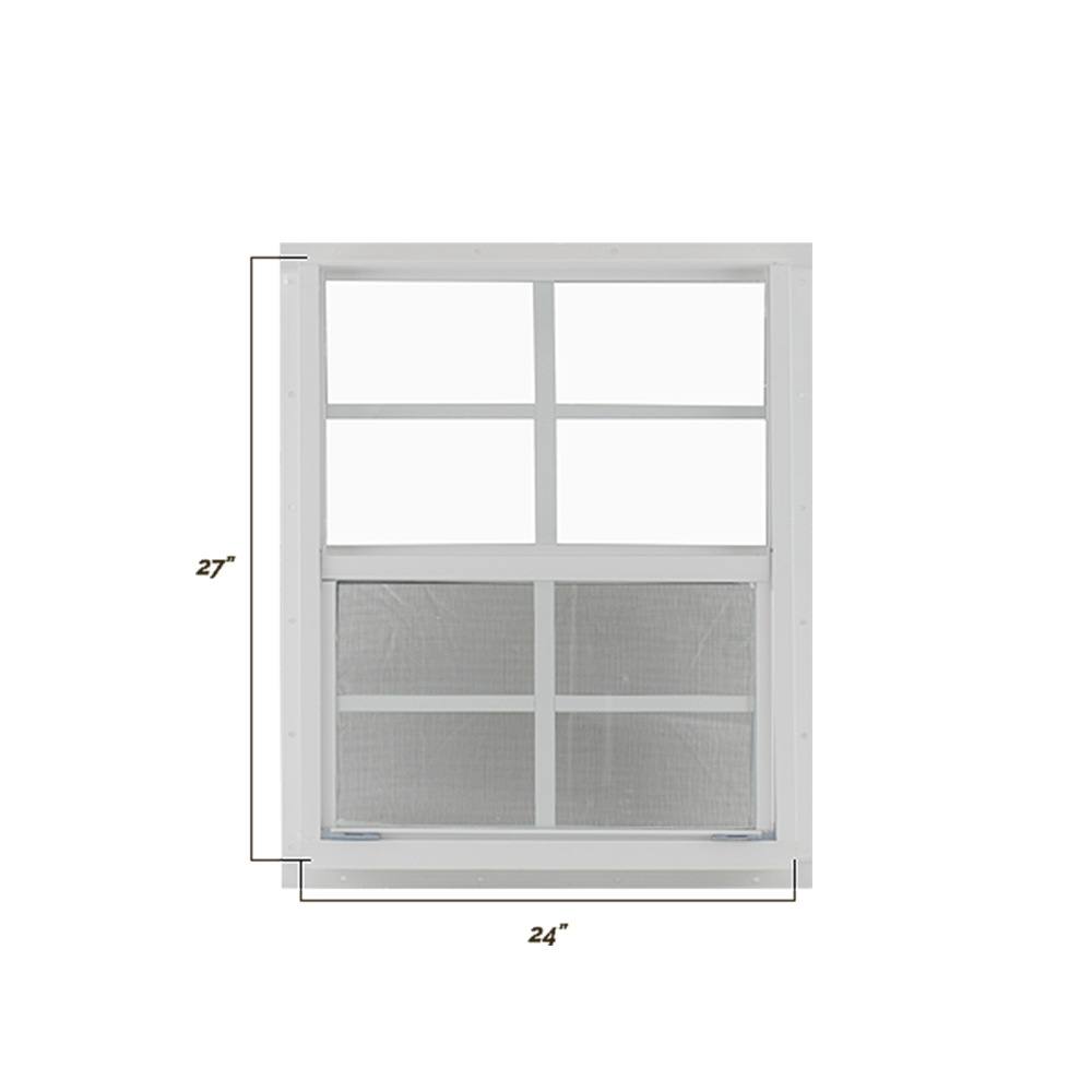 Vertical Slider 24" x 27" Window with Tempered Glass Dimensions