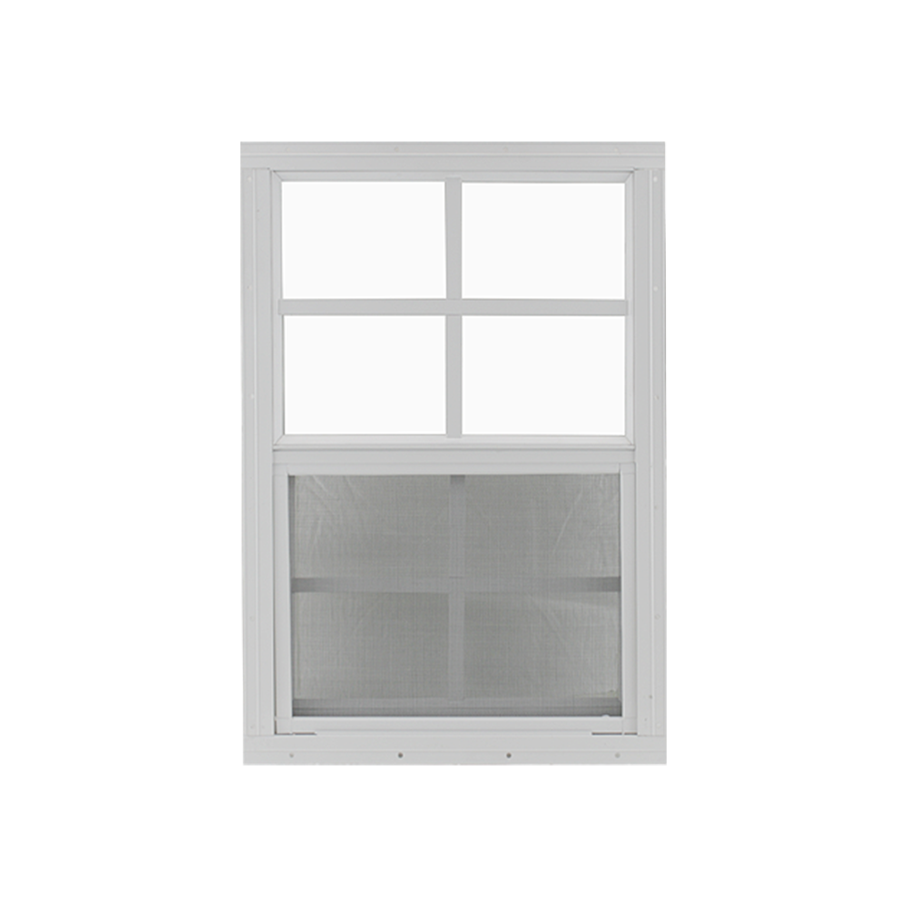 Vertical Slider 24" x 36" Window with Tempered Glass White Flush