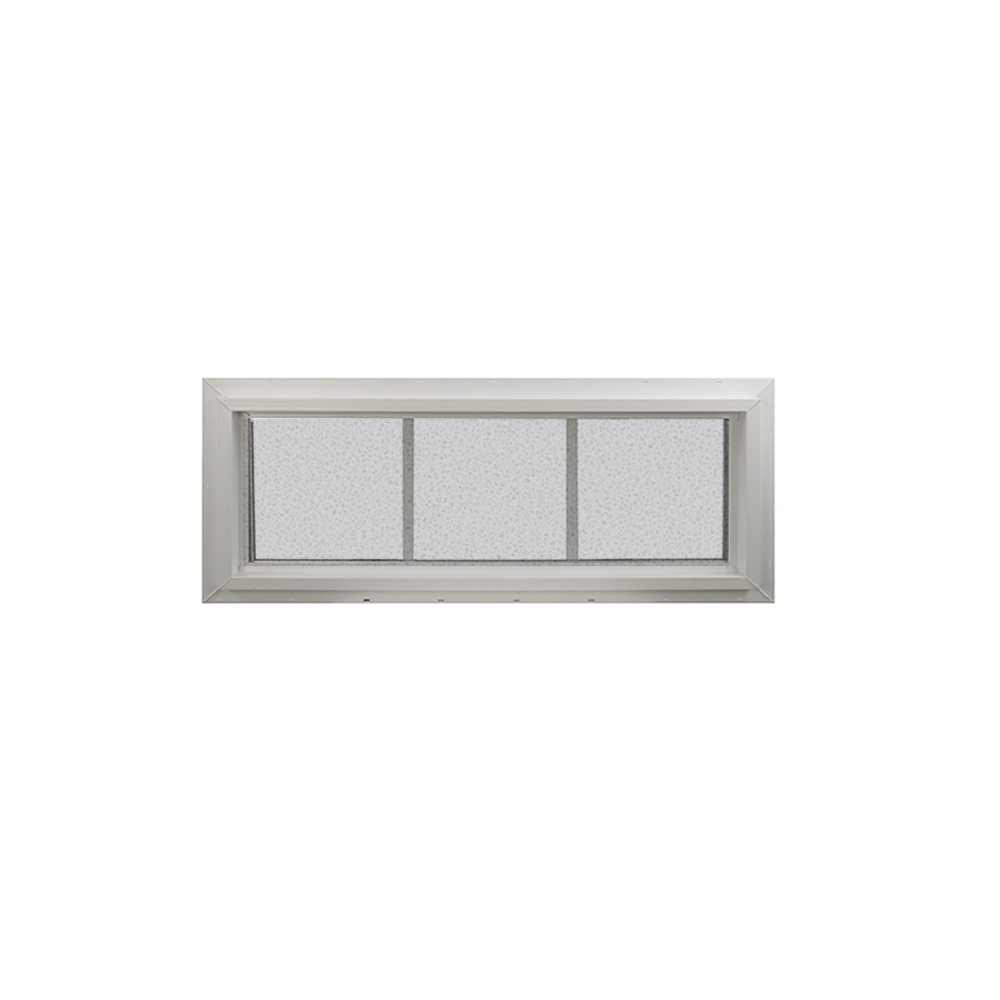 Transom Window 36" x 12" Double Pane Tempered Glass Obscured Back