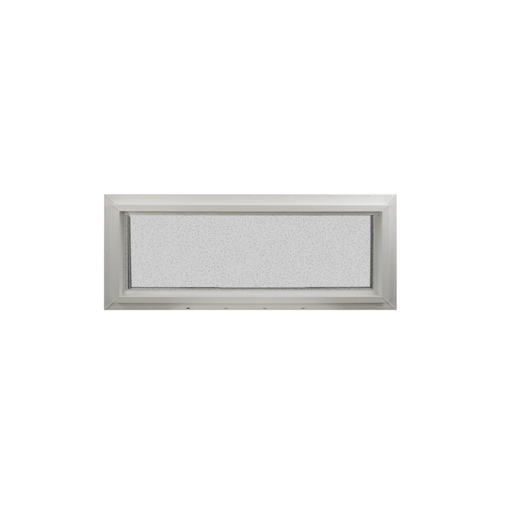 Transom Window 36" x 12" Double Pane Tempered Glass Obscured No Grid Back
