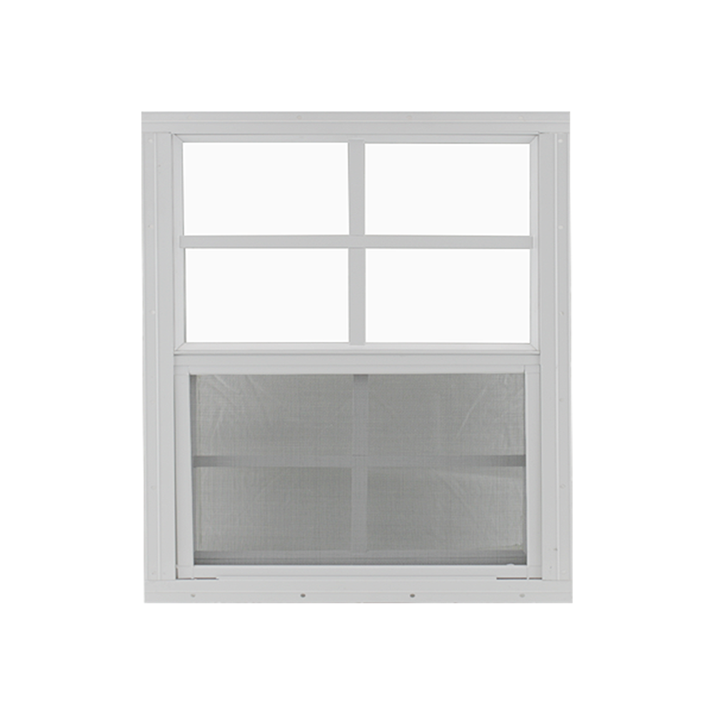 Vertical Slider 36" x 36" Window with Tempered Glass White Flush