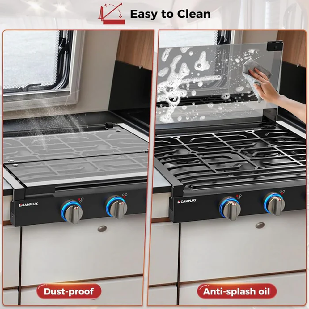 Camplux 3 Burner RV 21” Propane Cooktop - Shed Windows and More, Inc.