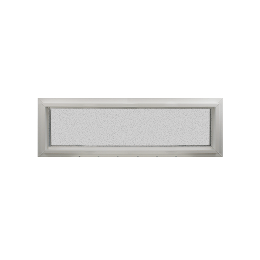 Transom Window 48" x 12" Double Pane Tempered Glass Obscured Back No Grid