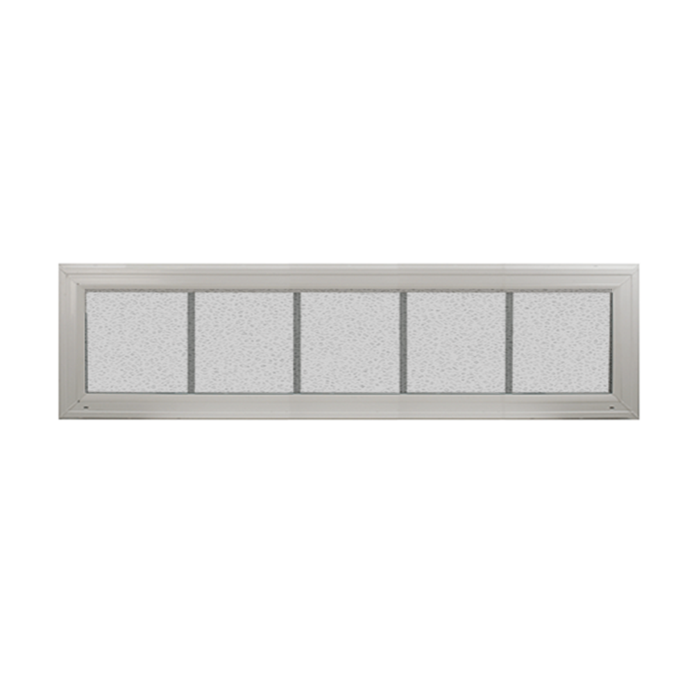 Transom Window 60" x 12" Double Pane Tempered Glass Obscured Front