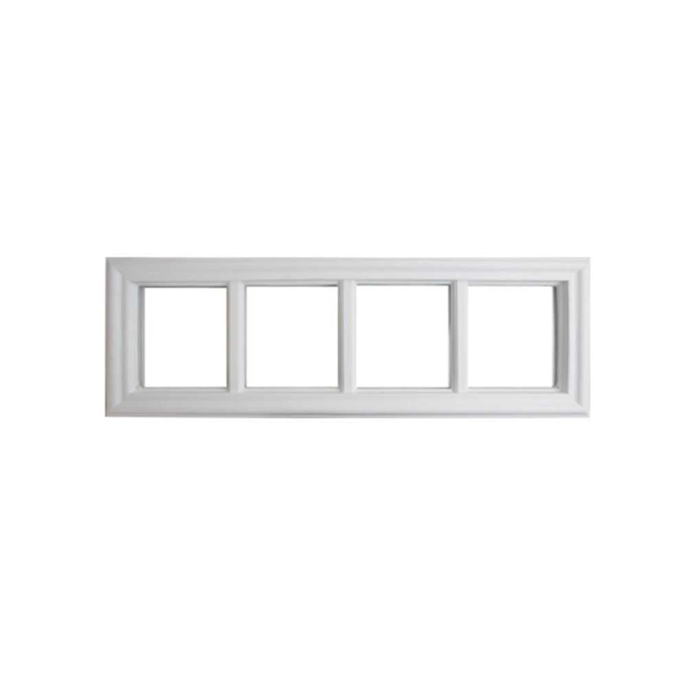 Door Glass 4-Lite Transom Window Insert External Grids - Shed Windows and More, Inc.