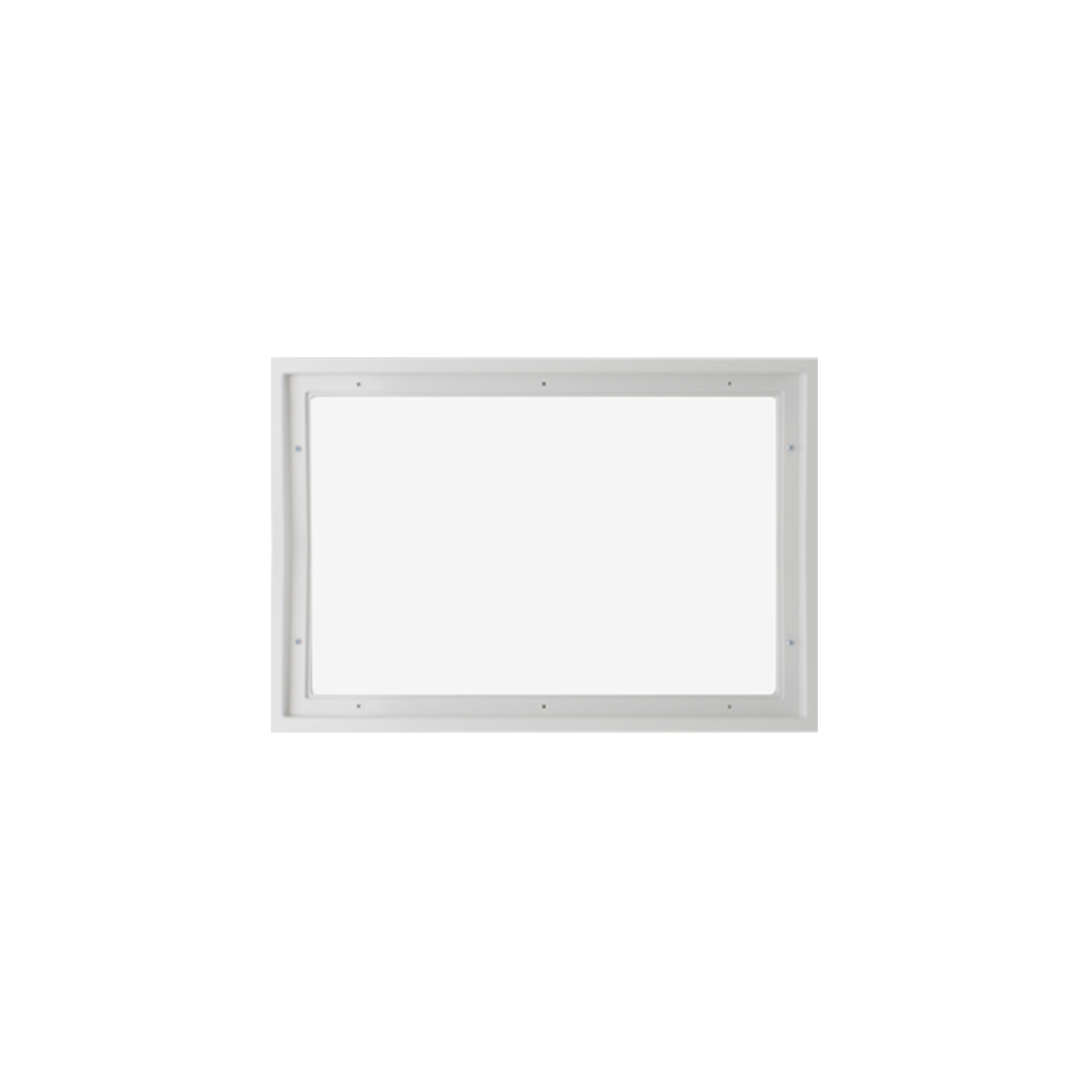 Fixed Garage Door Window - No Design with Plexiglass Back