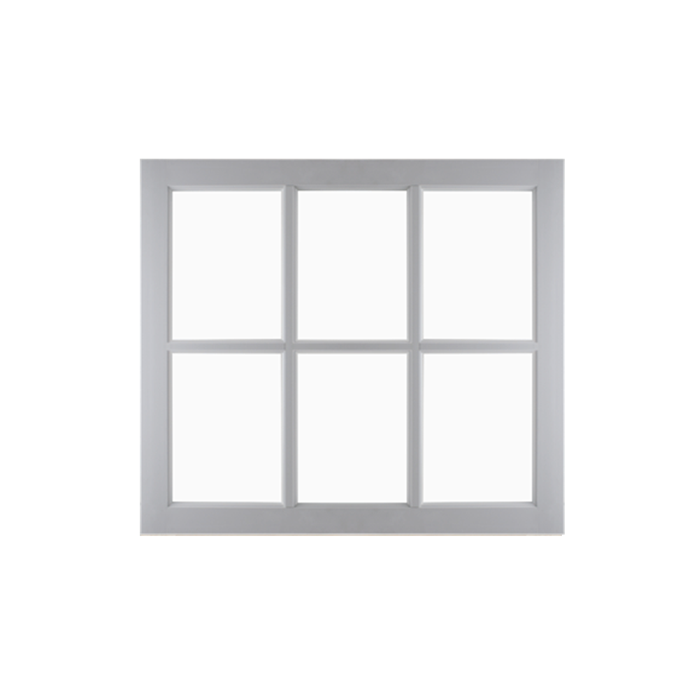 31" x 29" Barn Sash Window with Standard Glass PVC