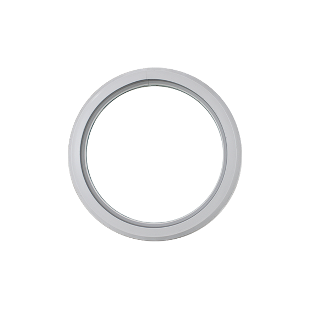 Fixed 16" Round Window with Tempered Glass White Flush Back