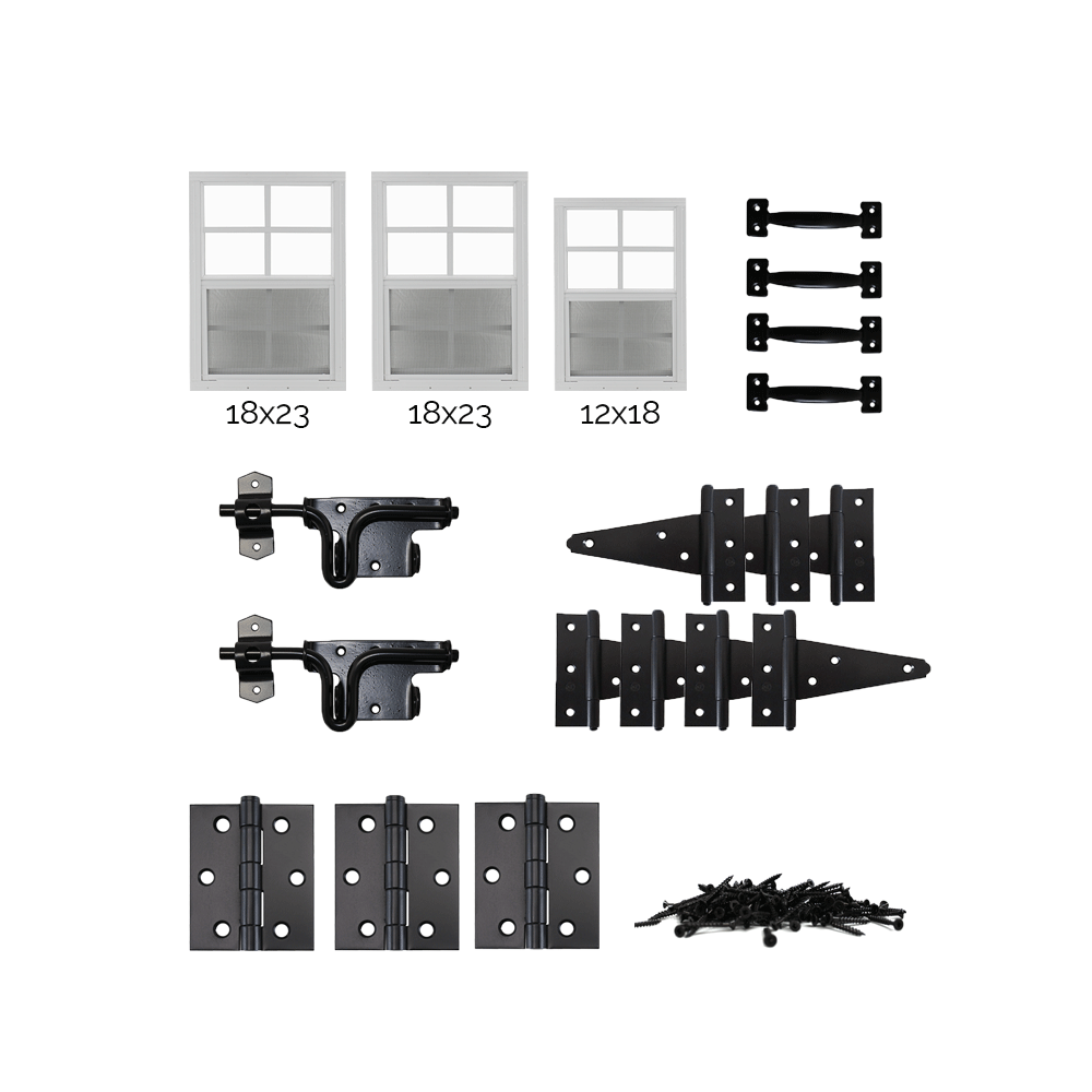 Third Coast Craftsman Chicken Coop Plan Windows and Hardware - Shed Windows and More, Inc.