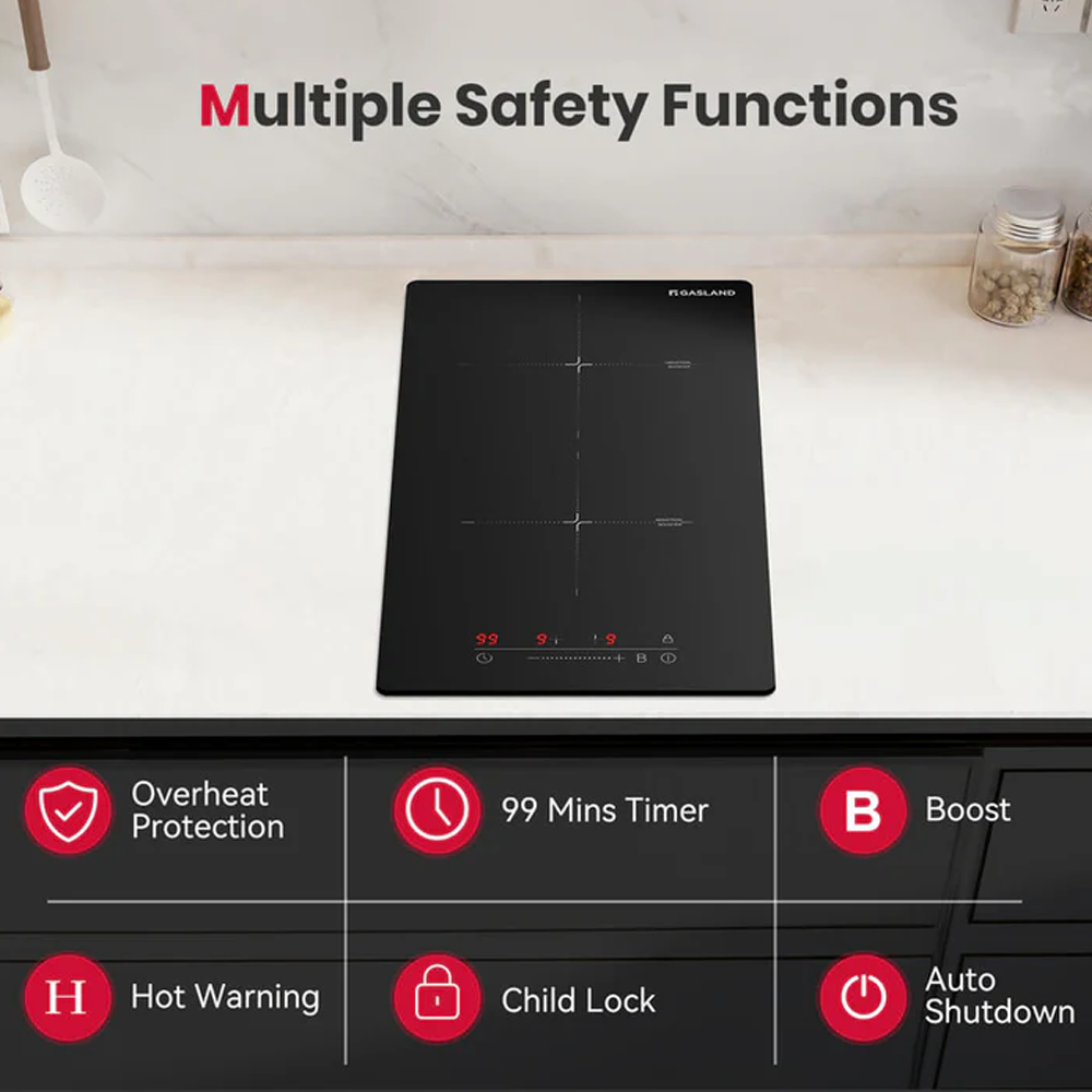 Gasland 12” Induction Cooktop Double Burner Sensor Control - Shed Windows and More, Inc.