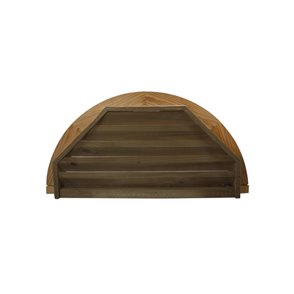 Half Round Half Octagon Back Wood Vent - Shed Windows and More, Inc.