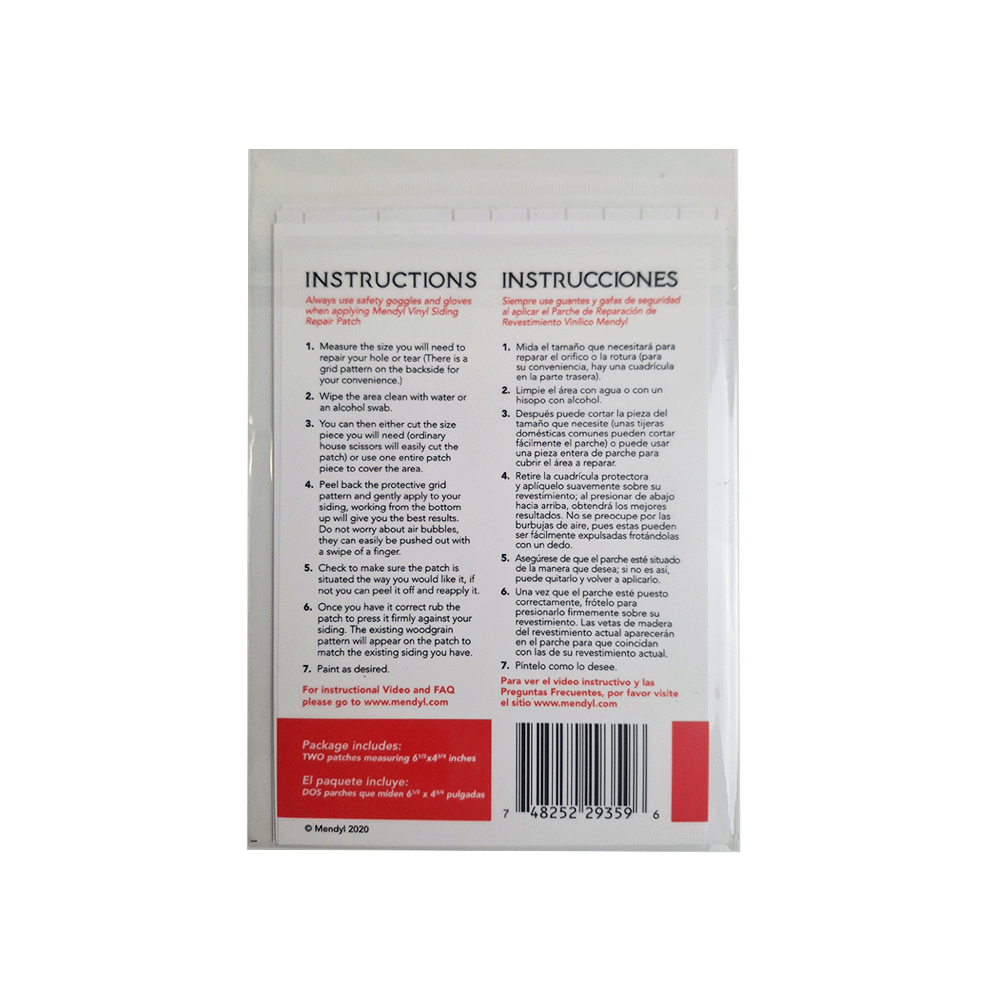 MENDYL Vinyl and Stucco Siding Repair Kit - Shed Windows and More, Inc.