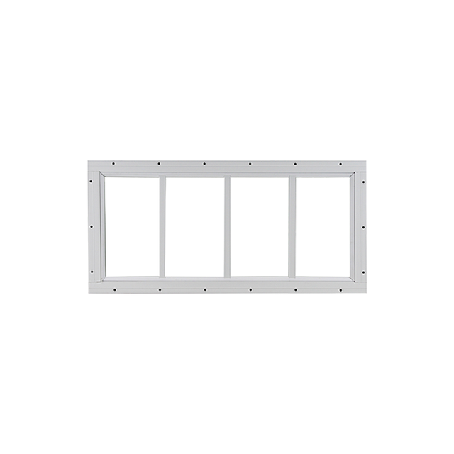Fixed 10" x 23" Transom Window with Tempered Glass White Flush