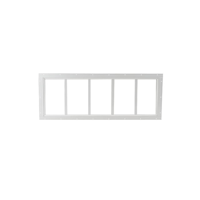 Fixed 12" x 29" White Flush Transom Window with Tempered Glass