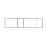 Fixed 10" x 35" Transom Window with Tempered Glass White Flush
