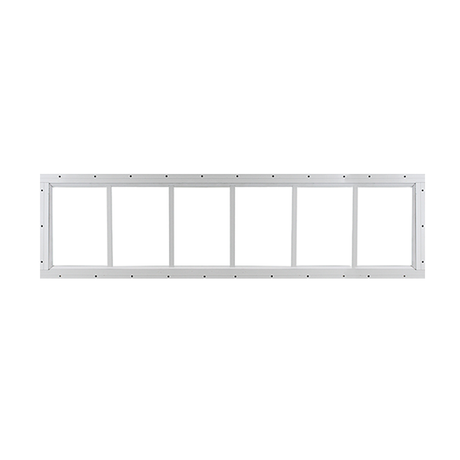 Fixed 10" x 35" Transom Window with Tempered Glass White Flush