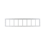 Fixed 10" x 48" Transom Window with Tempered Glass White Flush