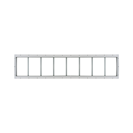 Fixed 10" x 48" Transom Window with Tempered Glass White Flush Back