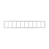 Fixed 12" x 60" White Flush Transom Window with Tempered Glass