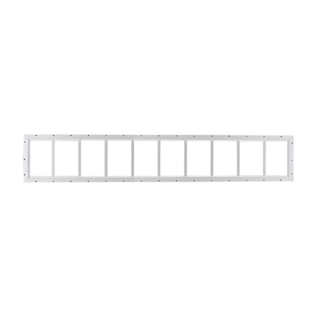 Fixed 12" x 60" White Flush Transom Window with Tempered Glass