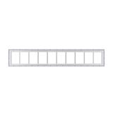 Fixed 10" x 60" Transom Window with Tempered Glass White J-Channel