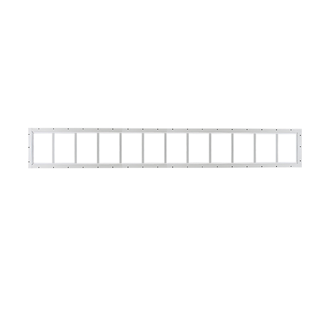 Fixed 12" x 72" White Flush Transom Window with Tempered Glass