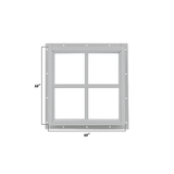 Fixed 12" x 12" Square Window with Tempered Glass Dimensions