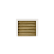 12 X 12 Standard, Square Back PVC Brick Mold Wood Vent - Shed Windows and More, Inc.