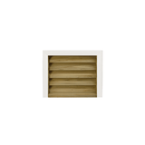 12 X 12 Standard, Square Back PVC Brick Mold Wood Vent - Shed Windows and More, Inc.