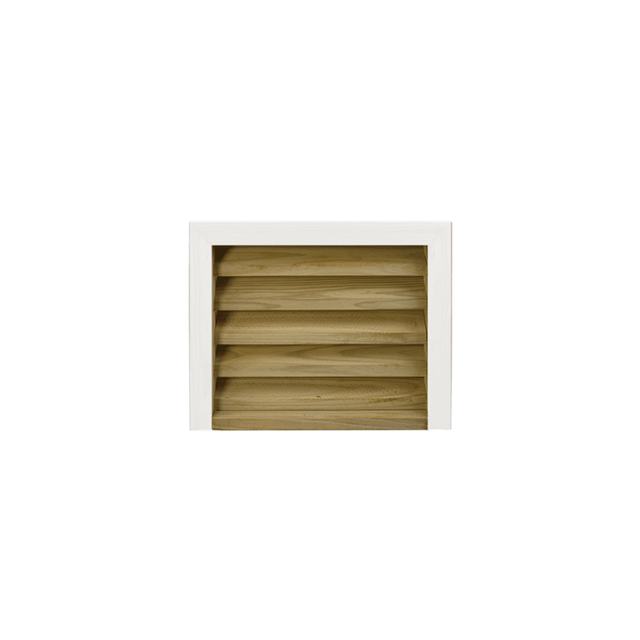 12 X 12 Standard, Square Back PVC Brick Mold Wood Vent - Shed Windows and More, Inc.