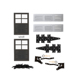 Morgan Creek Chicken Coop Plans for C30 Windows, Latches, Hinges, and Screws - Shed Windows and More, Inc.
