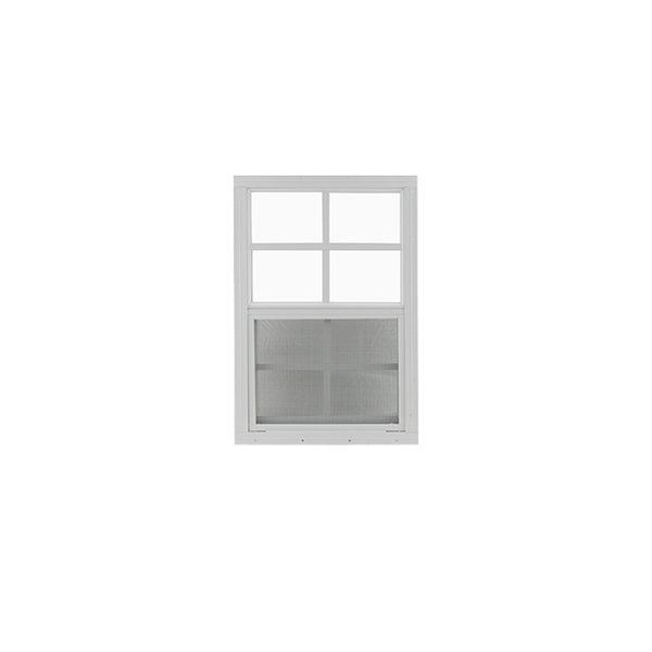 Vertical Slider 12" x 18" Window with Tempered Glass White Flush