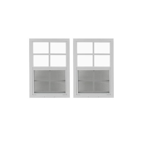 12" x 18" Window with Tempered Glass Bundle White Front