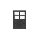 Vertical Slider 14" x 21" Window with Tempered Glass Black Flush