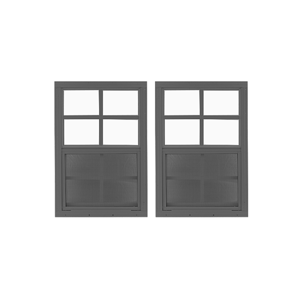 14" x 21" Window with Tempered Glass Bundle Black Front