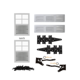 Morgan Creek Chicken Coop Plans for C30 Windows, Latches, Hinges, and Screws - Shed Windows and More, Inc.