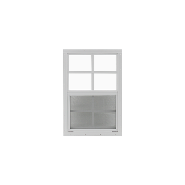Vertical Slider 14" x 21" Window with Tempered Glass White Flush